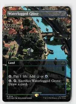 Waterlogged Grove (Borderless) Foil R Universes Beyond: Assassin's Creed 116 NM - Image 1