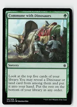 Commune with Dinosaurs Foil C Ixalan 181 NM - Image 1