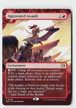 Aggravated Assault R Wilds of Eldraine: Enchanting Tales 39 NM - Image 1