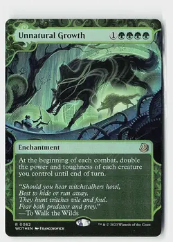 Unnatural Growth Foil R Wilds of Eldraine: Enchanting Tales 62 NM - Image 1