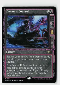 Demonic Counsel (Showcase) Foil R Duskmourn: House of Horror 310 NM - Image 1