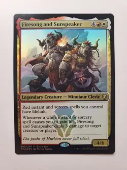 MTG Magic FOIL Firesong and Sunspeaker Buy-A-Box Promo 280 NM - Image 1
