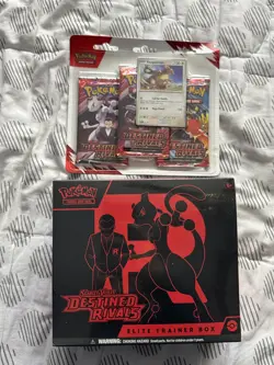 Pokemon TCG Destined Rivals Elite Trainer Box ETB And Destined Rivals 3-Pack - Image 1