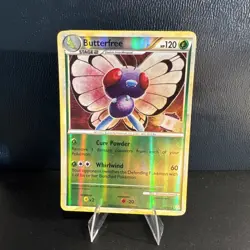 Butterfree 16/123 HeartGold SoulSilver Reverse Holo [MP] Pokemon TCG - Image 1