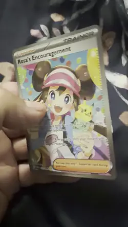 Pokemon Rosa’s Encouragement 123/088 SAR Full Art PACK FRESH W/ Card Protector - Image 2