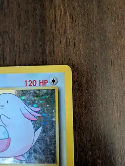 Chansey 3/102 HP Base Set Unlimited Holo Rare Vintage Pokemon TCG 1999 - Image 2