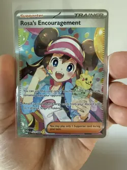 Rosa’s Encouragement 115/080 SAR Special Art Rare Pokemon TCG NM - Image 1