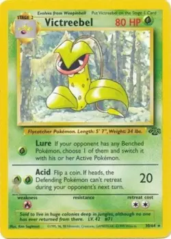 Pokemon TCG - Victreebel 30/64 - Rare Unlimited - Jungle Unlimited [Heavy Play] - Image 1