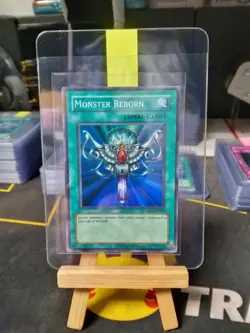 Yugioh Monster Reborn RP01-EN016 Super Rare Holo Retro Pack Reprint English Card - Image 1