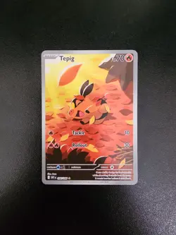 Tepig 096/086 NM, Pokemon White Flare Illustration Rare - Image 1