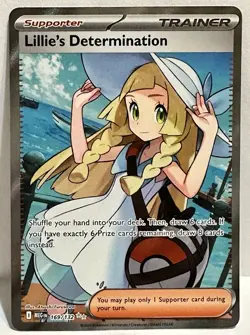 Lillie's Determination 169/132 Holo Ultra Rare ME01 Mega Evolution Pokemon TCG - Image 1