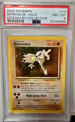 Pokemon 2022 Hitmonlee- Holo Legendary Collection PSA NM-MT 8 - Image 1