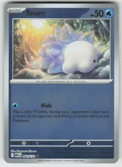 Snom 042/132 Common Mega Evolution Pokemon Reverse Holo Near Mint - Image 1