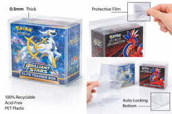 ClearGuard Pro Pokemon ETB Protector case UV Scratch 0.5m PET Display Multi Pack - Image 2