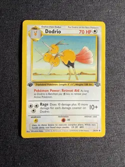 1999 Pokemon TCG Dodrio #34/64 1st Edition Stage 1 Uncommon Jungle Set WOTC - Image 1