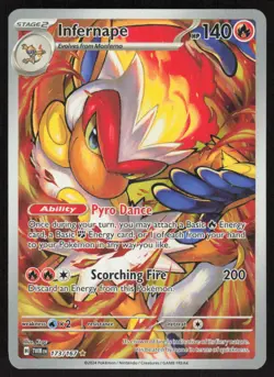 Infernape 173/167 Illustration Rare Twilight Masquerade Pokemon Near Mint - Image 1