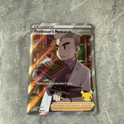 Pokemon TCG Professor's Research (Full Art) Celebrations 024/025 Holo Ultra Rare - Image 1
