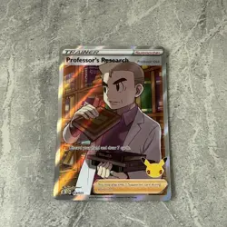 Pokemon TCG Professor's Research (Full Art) Celebrations 024/025 Holo Ultra Rare - Image 3