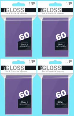 240 Ultra Pro Small Gloss Purple Deck Protectors Card Sleeves Yugioh Game tcg - Image 1