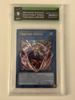 2023 Yugioh! - Traptrix Atypus #SDBT-EN043 / 1st Edition - Graded Degree 9 - Image 1