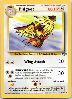 Pidgeot - 24/64 - Pokemon Jungle Unlimited Rare Card WOTC - Image 1