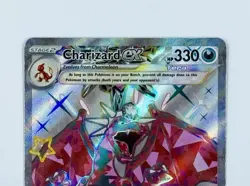 Charizard ex 074 SV: Scarlet Violet Black Star Promo Card Paldean Fates Holo - Image 3
