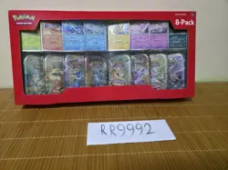 Pokemon TCG: Prismatic Evolutions 8 Mini-Tins w/Promo Cards [Costco Exclusive] - Image 1