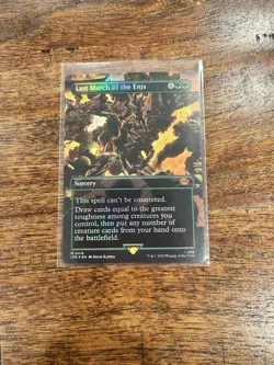 Last March of the Ents (Borderless) [LTR - 418] - NM TCG MTG - Image 1