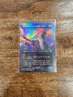 MTG Gandalf, Friend of the Shire *BORDERLESS FOIL* The Lord of the Rings 401 - Image 1