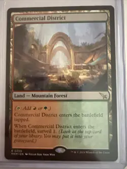 MTG Commercial District MKM 0259 R NM Regular Rare Land - Image 1