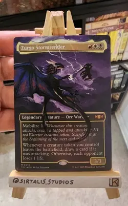 Zurgo Stormrender (Borderless) Commander: Tarkir: Dragonstorm Foil ALTER - Image 1