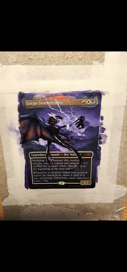 Zurgo Stormrender (Borderless) Commander: Tarkir: Dragonstorm Foil ALTER - Image 4