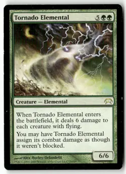 Tornado Elemental 79 Rare Planechase Magic: The Gathering Lightly Played - Image 1
