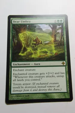 MTG Bear Umbra x1- -Rise of the Eldrazi-Lightly Played - Image 1