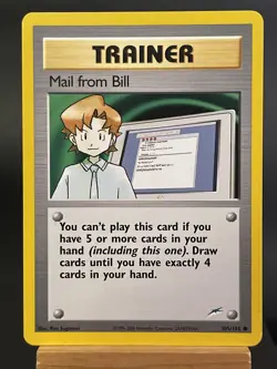 Pokemon Card Neo Destiny Set Mail From Bill 105/105 Near Mint Wotc - Image 1