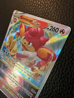 Simisear VSTAR 023/159 Ultra Holo Rare C2 Crown Zenith Pokemon TCG PACK FRESH NM - Image 2