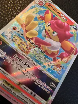 Simisear VSTAR 023/159 Ultra Holo Rare C2 Crown Zenith Pokemon TCG PACK FRESH NM - Image 3
