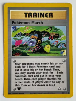 Pokemon March 102/111 Pokemon TCG Neo Genesis Common HP/DMG - Image 1