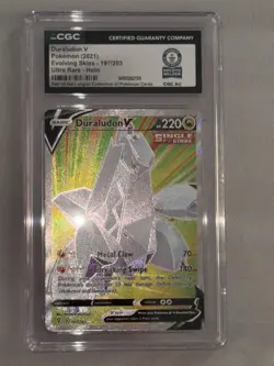 CGC World Record 1/1 Duraludon V #197 Pokemon Evolving Skies - Image 1