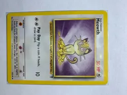 Meowth 53/110 2002 Pokemon Card Uncommon Legendary Collection Set - Image 1