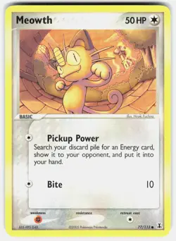Meowth 77/113 Common Delta Species Pokemon Lightly Played - Image 2