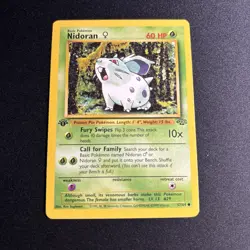 Pokemon Nidoran F Jungle 1st Edition 57/64 60 HP - Image 1