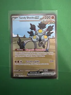 Pokemon TCG Sandy Shocks EX Paradox Rift 250/182 Holo Special Illustration Rare - Image 1