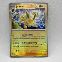 Jolteon (Poke Ball Pattern) 029/131 Pokemon TCG Sv: Prismatic Evolutions Holo NM - Image 1