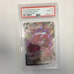 Pokemon Gengar VMAX 157/264 Swsh08 Fusion Strike Holo Ultra Rare PSA 10 - Image 1