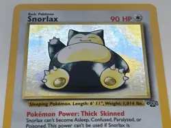 Vintage WOTC Pokemon Snorlax Jungle 11/64 Holo Rare - Image 2