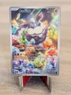 Pokemon TCG Carbink 242/217 Stellar Crown Illustration Rare Full Art Holo 90HP - Image 1