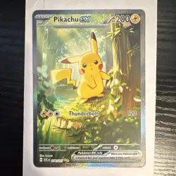 Pokemon Pikachu ex Full Art Holo Special Illustration Rare Card ASC 276/217 EX - Image 1