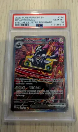 Pokemon Obsidian Flames Revavroom Ex SIR PSA 10 - Image 1