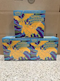 Pokemon Ascended Heroes ETB (3 Boxes) New Sealed - Image 1